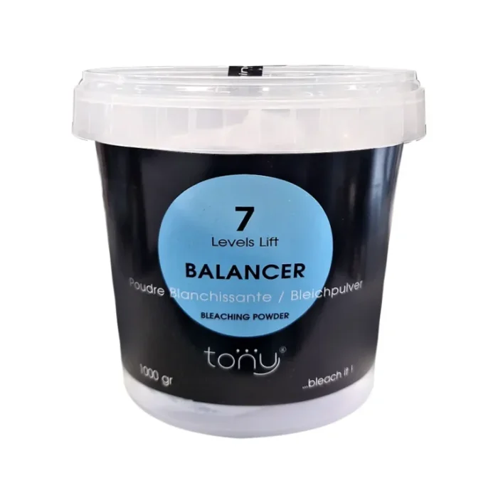 tony balancing bleaching powder 1000g blue base 7 تونی پودر دکلره تونی بالانسر ۱۰۰۰ گرمی آبی پایه ۷