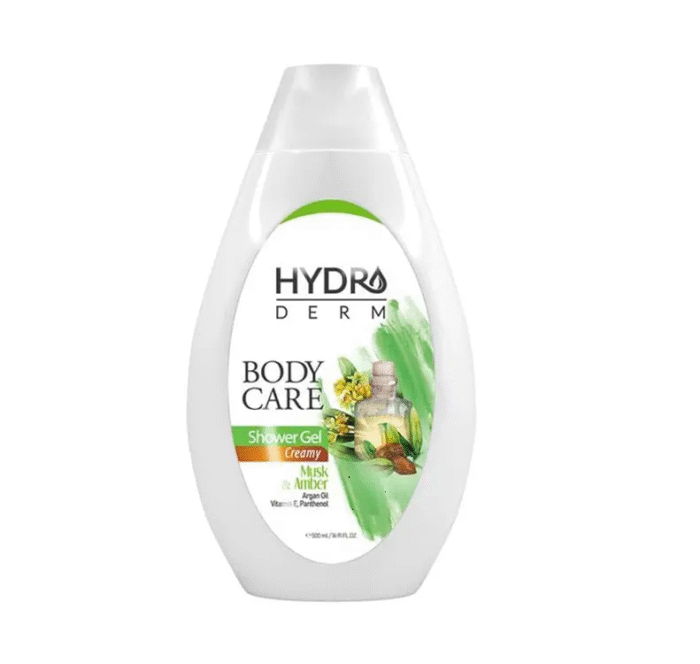 afe9d116-a7bf-4c25-be11-b979dfc4ec73 شامپو بدن کرمی هیدرودرم مدل مشک و عنبر حجم 500 میلی لیتر - Image 1