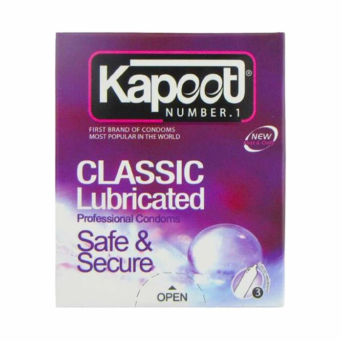 kapoot-classic-lubricated-condoms-3pcs کاندوم 3 عددي کلاسيک کاپوت - Image 1