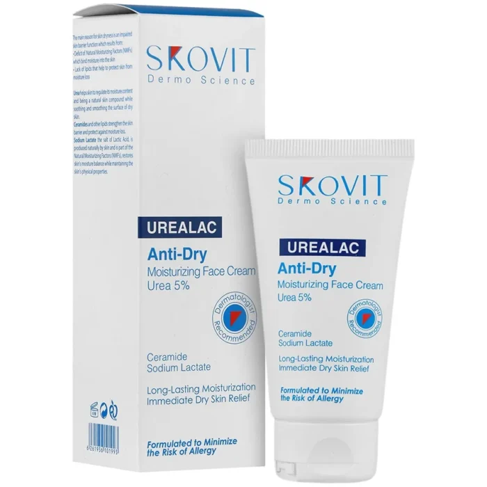 كرم مرطوب كننده صورت حاوی 5% اوره-اسكوویت - Image 1