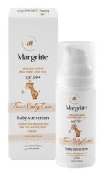 کرم ضد آفتاب کودک حجم 50 میلی لیتر SPF50+ مارگریت