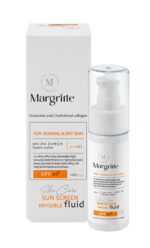 فلوئید ضد آفتاب ساده حجم 50 میلی لیتر SPF50+ مارگریت پوست خشک
