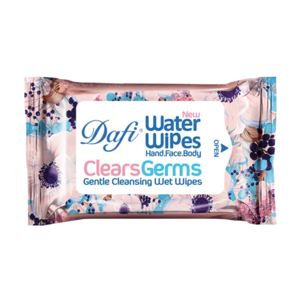 دستمال مرطوب پاک کننده دست و صورت آنتی باکتریال دافی بسته 12 عددی