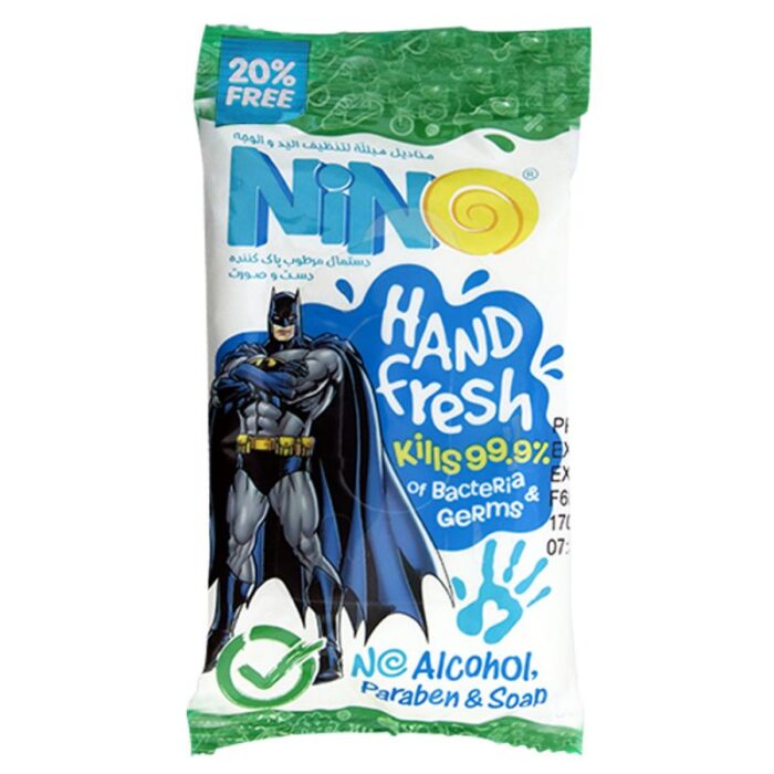 دستمال مرطوب پاک کننده دست و صورت انيميشن نینو - Image 1