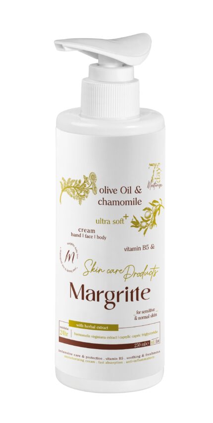 کرم مرطوب کننده آبرسان زیتون بابونه حجم 250 میلی لیتر (پمپی) مارگریت