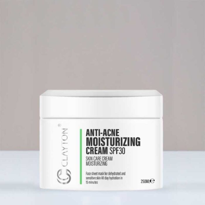 c204 کرم مرطوب کننده ضد آکنه SPF30 کلایتون - Image 1
