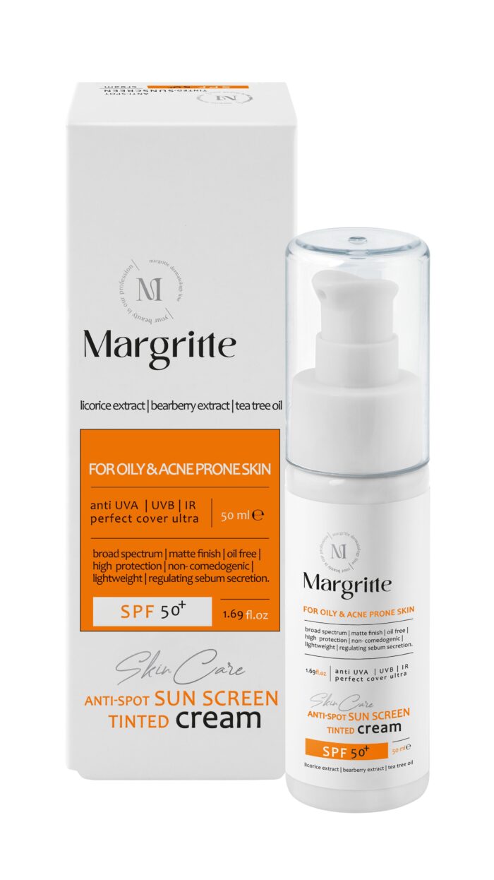 کرم ضدآفتاب و روشن کننده (بژروشن) حجم 50 میلی لیتر SPF 50+ مارگریت - Image 1