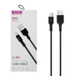 کابل تبدیل USB به MICROUSB کلومن مدل DK - 50 طول 1 متر مشکی
