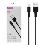 کابل تبدیل USB به MICROUSB کلومن مدل DK - 50 طول 1 متر مشکی - Image 3