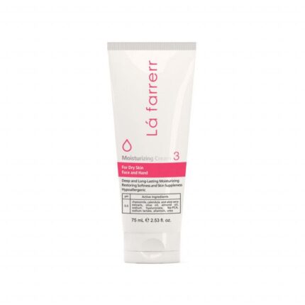 کرم مرطوب کننده دست و صورت لافارر کد 3 مناسب پوست های خشک حجم 75 میلی لیتر