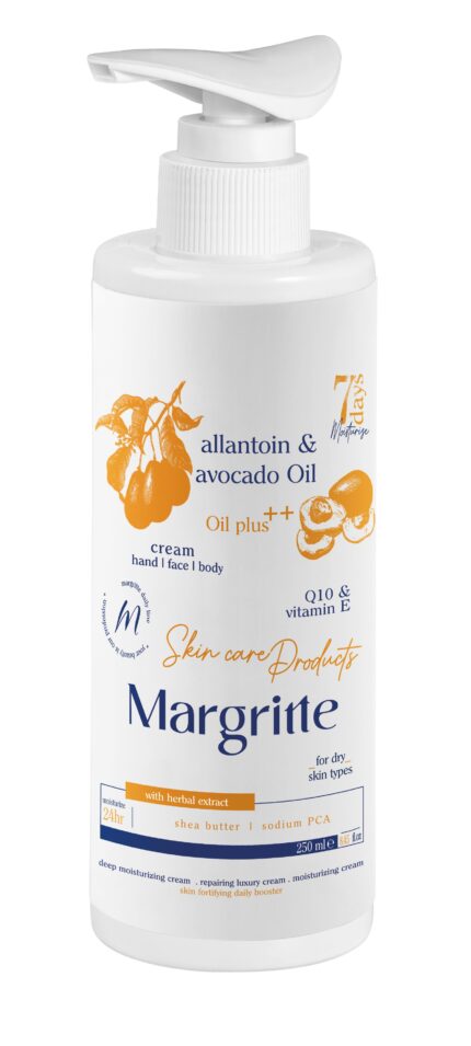 کرم مرطوب کننده آبرسان آووکادو حجم 250 میلی لیتر (پمپی) مارگریت