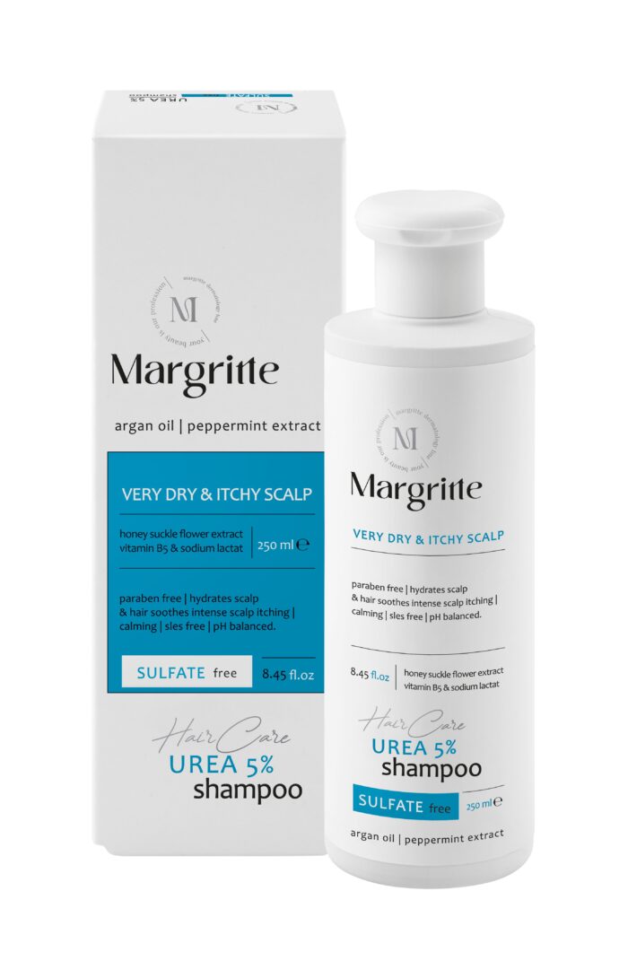 شامپو اوره 5 % (پوست و موی سر بسیار خشک و دارای خارش) حجم 250 میلی لیتر Sulfat Free مارگریت - Image 1