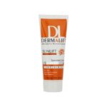 کرم ضد آفتاب بدون رنگ درمالیفت مدل SPF50 محافظ UVA ،UVB، ضد آب، مناسب پوست چرب حجم 40 میلیلیتر