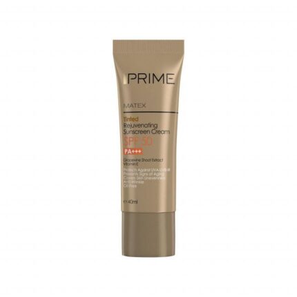 کرم ضد آفتاب جوان کننده پرایم مدل Matex Tinted SPF 50 حجم 40 میلی لیتر - بژ