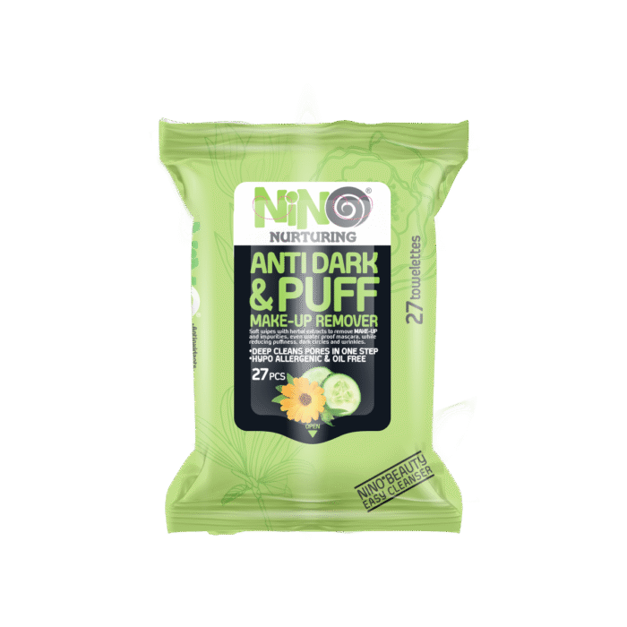 دستمال مرطوب آرایش پاک کن 27 برگ ضد پف نینو - Image 1