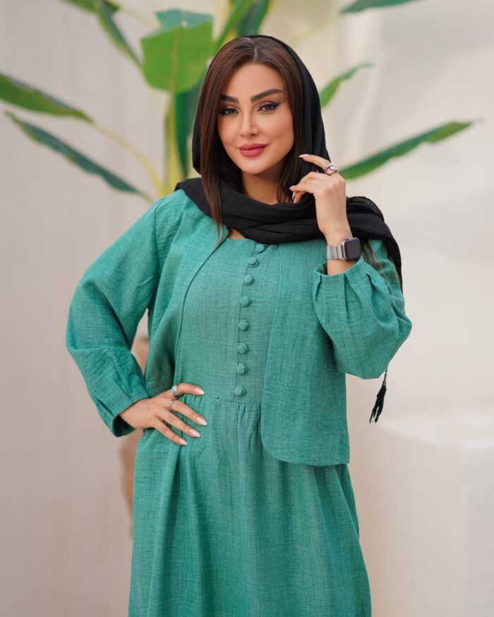 سارافون و کت دکمه ریز - Image 9