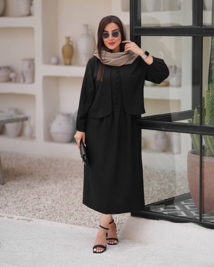 سارافون و کت دکمه ریز - Image 1