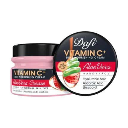 کرم کاسه ای آلوئه ورا حاوی ویتامین C دافی